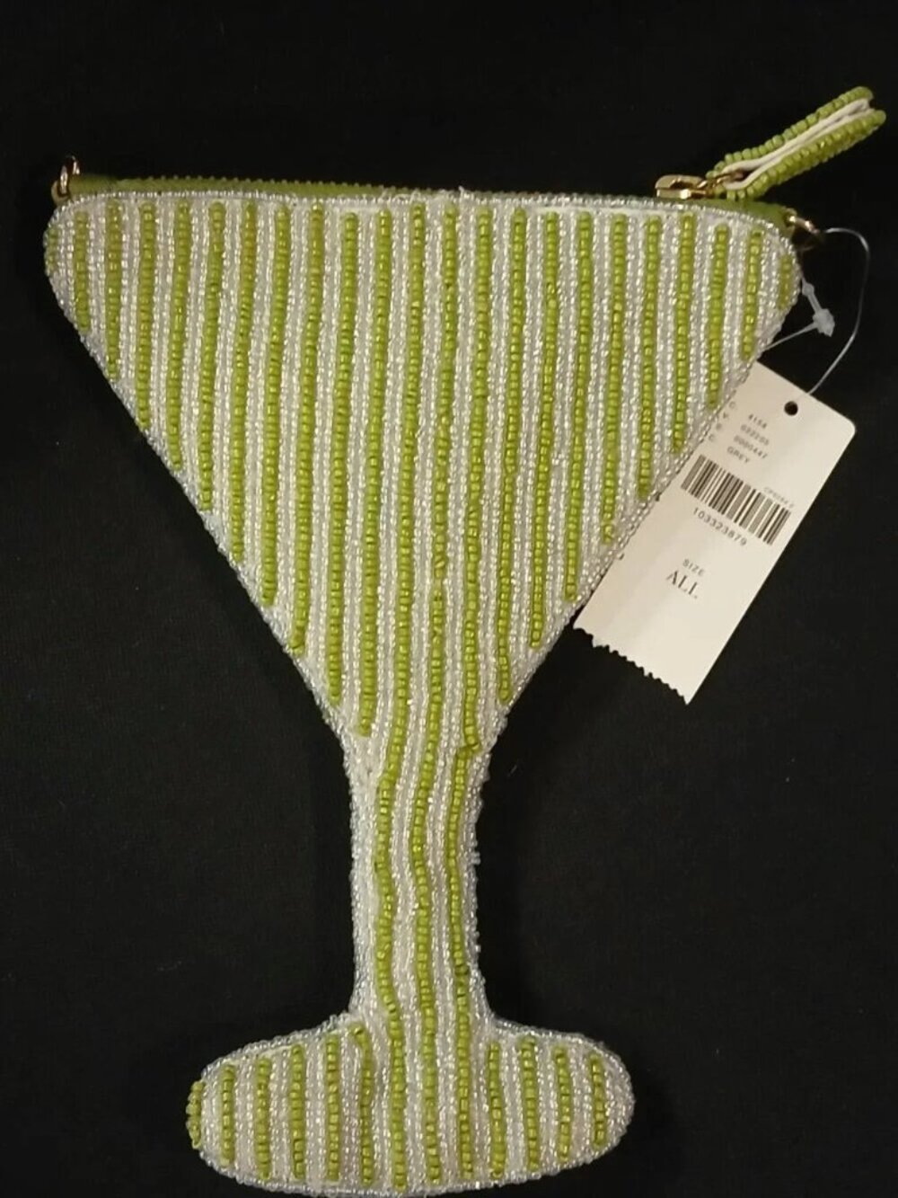 Anthropolgie Beaded Icon Crossbody Bag Martini, NWT - Picture 11 of 11